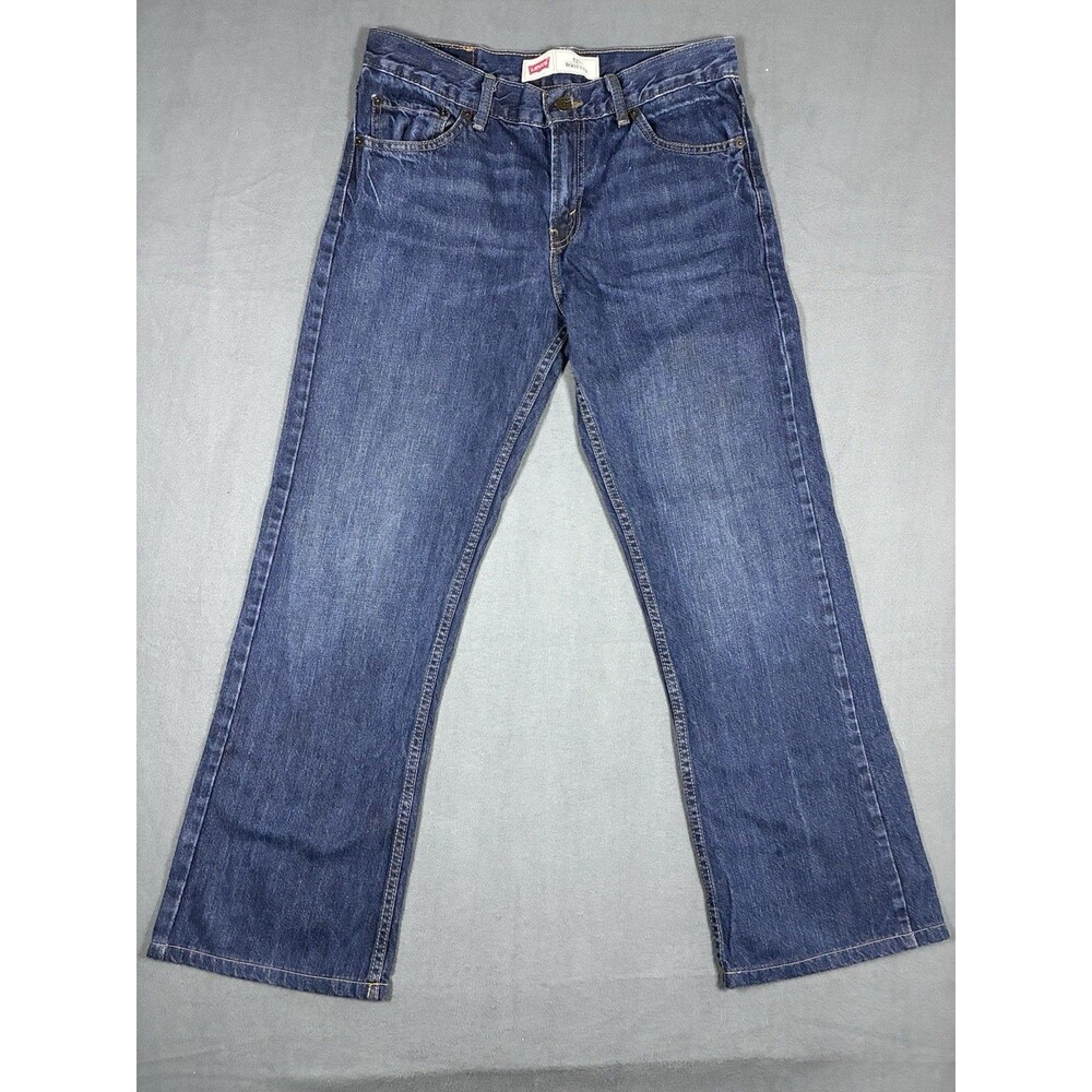 VINTAGE Levis Jeans Mens 30x30 527 Bootcut Cowboy Blue Denim Faded Y2K Low Rise